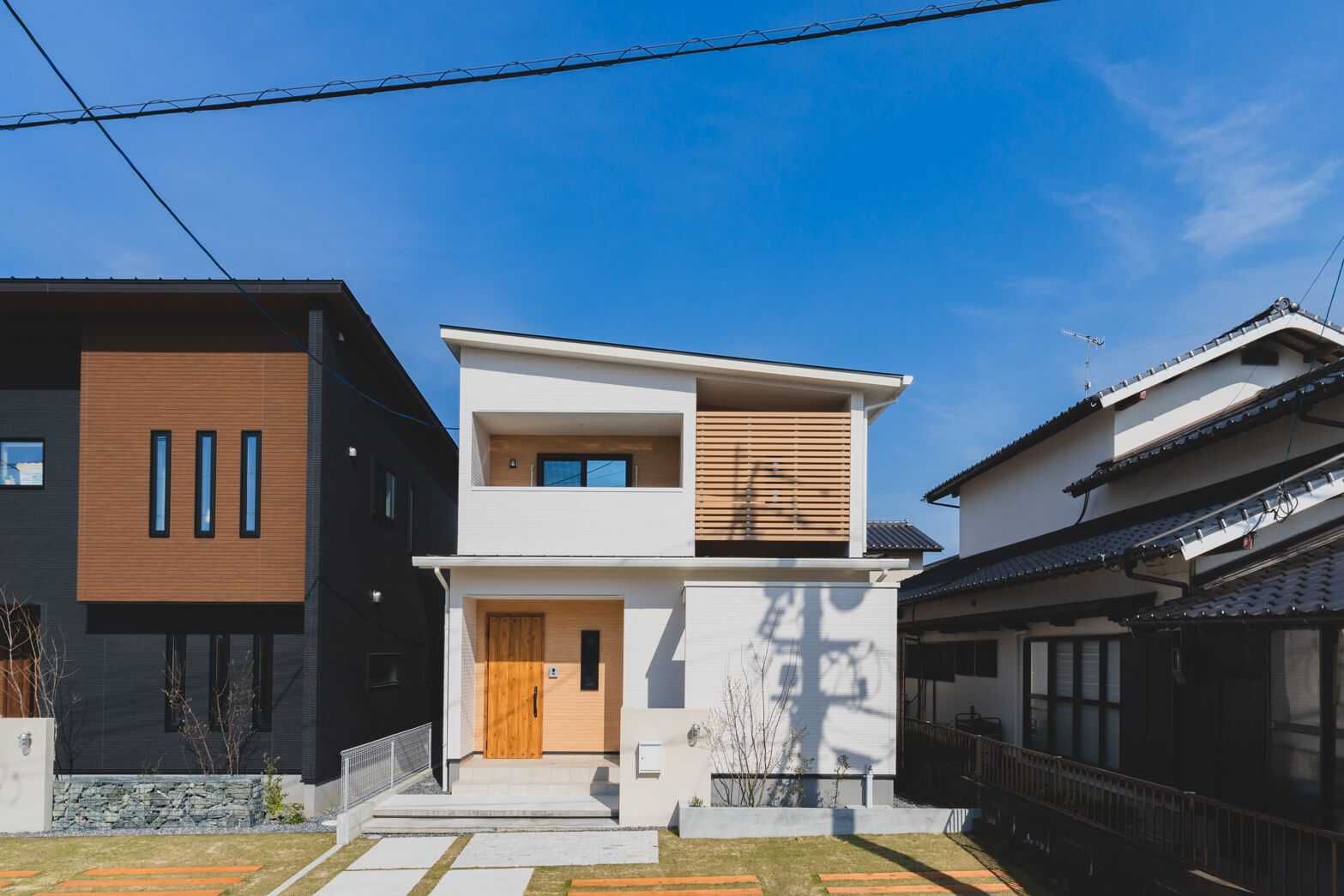 永代ハウスの施工事例。糸島市神在東２丁目の外観写真。